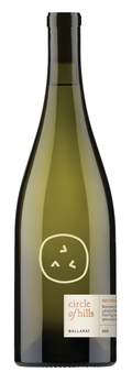 Wine bottle with a label featuring a logo and text on a white background